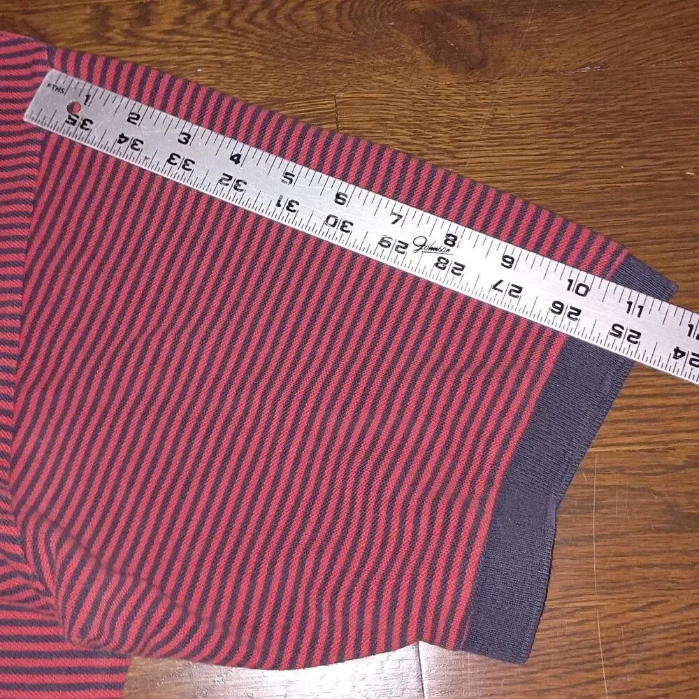 Vintage Polo Ralph Lauren Polo Shirt Mens XXL 2XL Striped Blue Red Small Pony